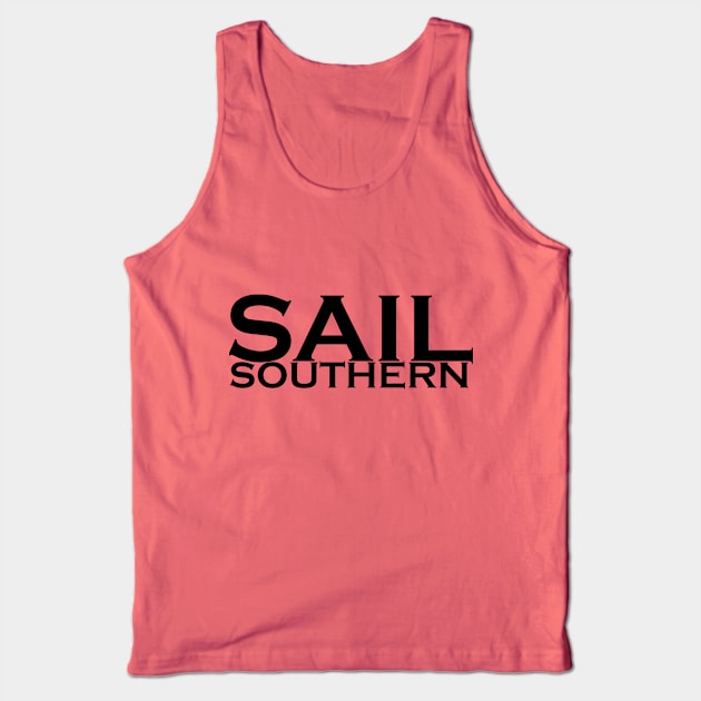 Sail Southern - Over Under Logo Tank Top by Sail Southern